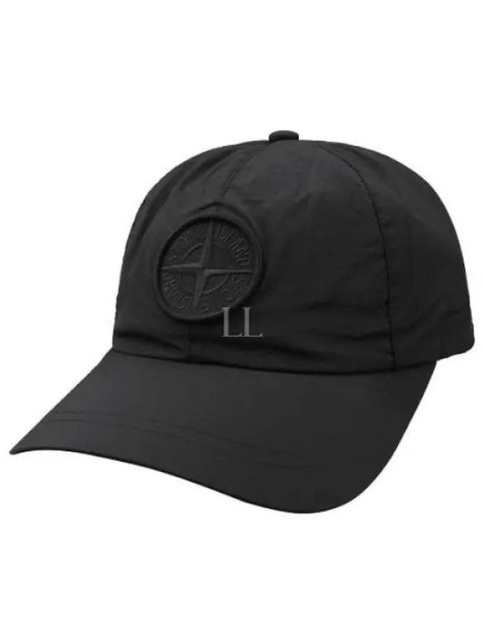 Logo Nylon Metal 6-Panel Ball Cap Black - STONE ISLAND - BALAAN 2