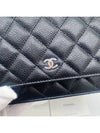 Classic Crossbag On Chain Grained Calfskin & Silver Black - CHANEL - BALAAN 8