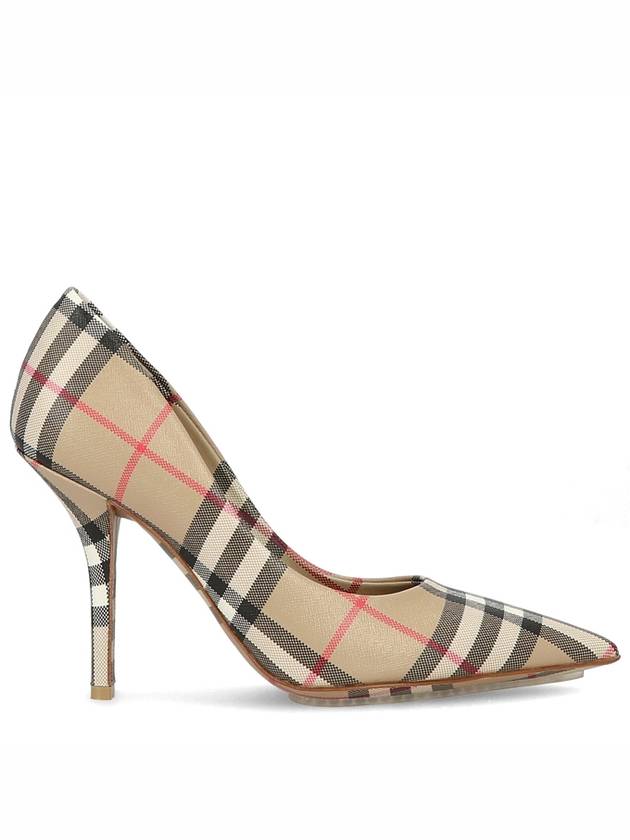 Vintage Check Point Toe Pumps Heel Archive Beige - BURBERRY - BALAAN.