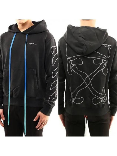 Abstract Arrow Long Sleeve Hoodie Black - OFF WHITE - BALAAN 2