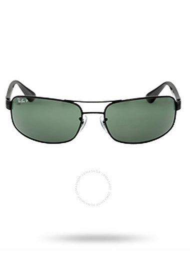 Ray Ban Polarized Green Rectangular Men's Sunglasses RB3445 002/58 61 - RAY-BAN - BALAAN 1