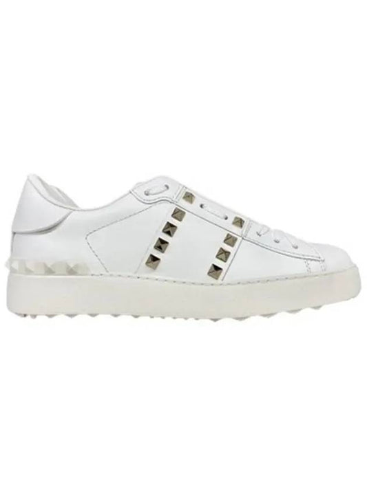 S0A01 BHS 0BO Rockstud Sneakers White - VALENTINO - BALAAN 1