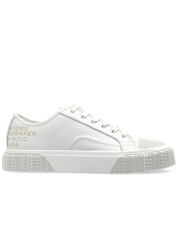 Marc Jacobs Leather Sneakers, Women's, Cream - MARC JACOBS - BALAAN 1