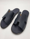 Izmir Leather Slippers Marine Brown - HERMES - BALAAN 2