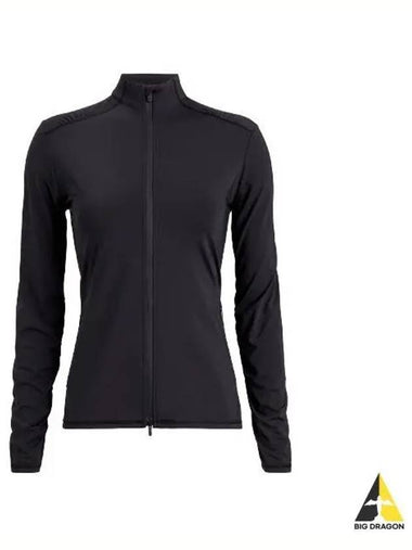 GFORE 24 SILKY TECH NYLON RUCHED FULL ZIP LAYER GLM000009 ONYX Women - G/FORE - BALAAN 1