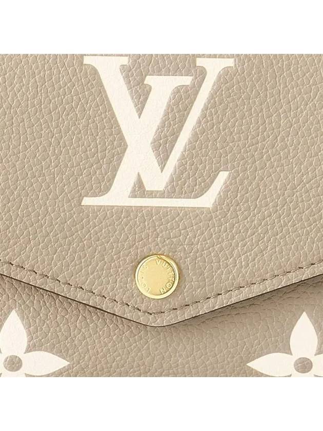 Sarah Monogram Empreinte Long Wallet Brown - LOUIS VUITTON - BALAAN 6