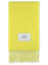 Baby Alpaca Plain Muffler Yellow - MAISON KITSUNE - BALAAN 1