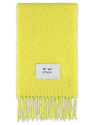 Baby Alpaca Plain Muffler Yellow - MAISON KITSUNE - BALAAN 1