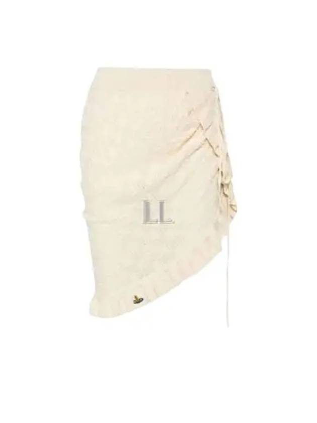 Women's Samantha Unbalanced Skirt Cream - VIVIENNE WESTWOOD - BALAAN 2