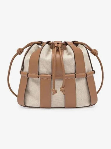 Refurbished Linera Bucket Bag Ivory Tan WBS22LLIN002 - HEREU - BALAAN 1