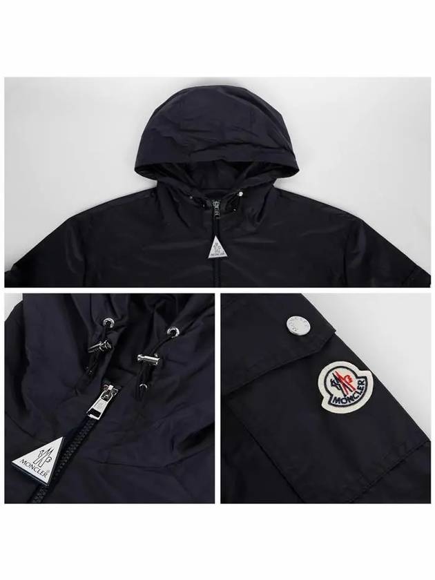 Etiache Rain Hooded Zip Up Blue - MONCLER - BALAAN 6