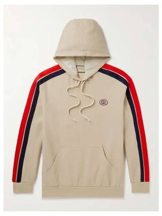 Jersey Sweatshirt Hooded Beige - GUCCI - BALAAN 2