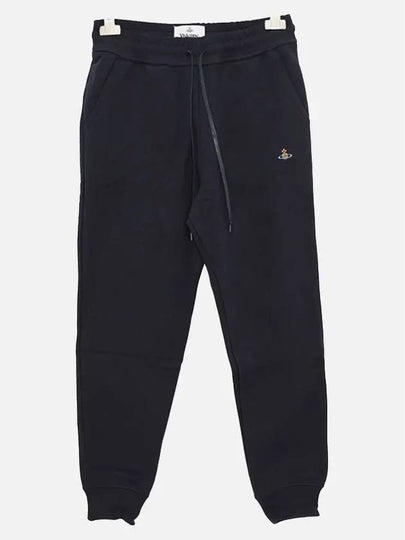 Women's ORB Embroidered Logo Classic Jogger Track Pants Navy - VIVIENNE WESTWOOD - BALAAN 2