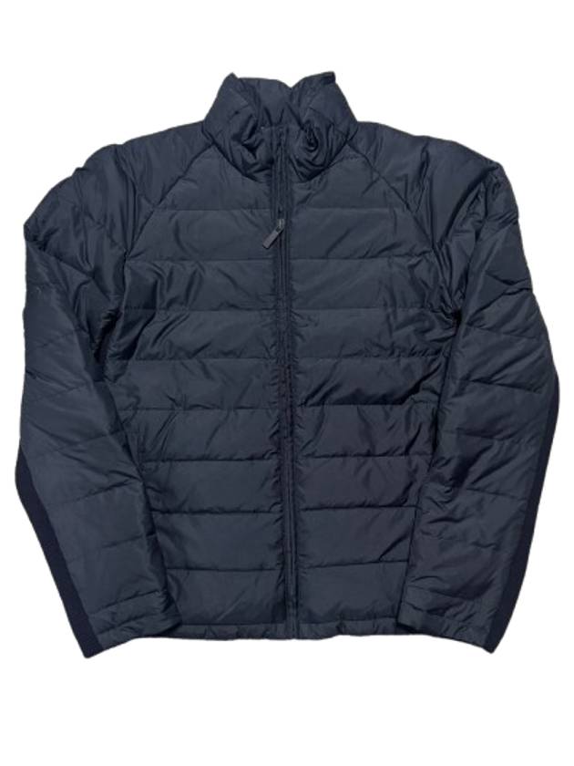 Ultra Light Tech Down 4 Bar Packable Purnel Neck Padding Navy - THOM BROWNE - BALAAN 3