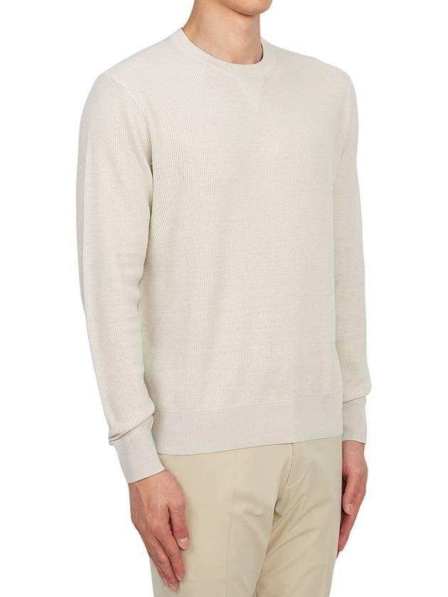 Men's Myhlo Crew Neck Knit Top Grey - THEORY - BALAAN 4