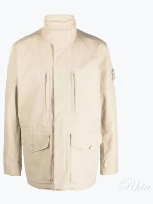 Ghost Piece High Neck Jacket Beige - STONE ISLAND - BALAAN 2