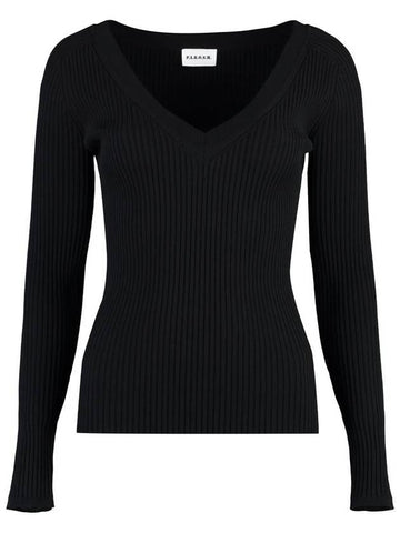 P.A.R.O.S.H. Ribbed Knit Top - P.A.R.O.S.H. - BALAAN 1