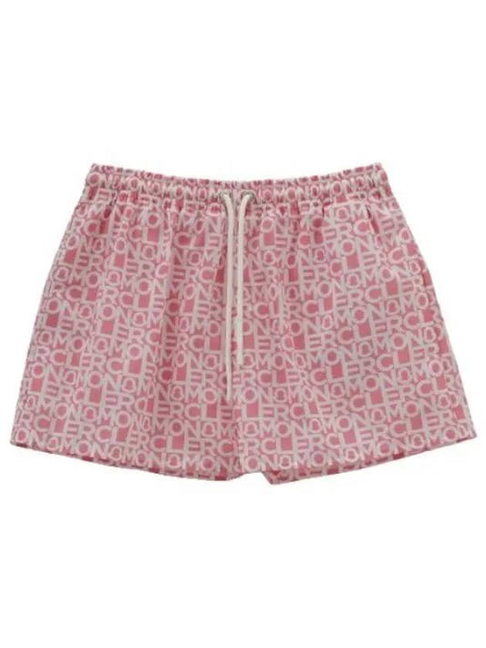 printed shorts pants pink - MONCLER - BALAAN 1