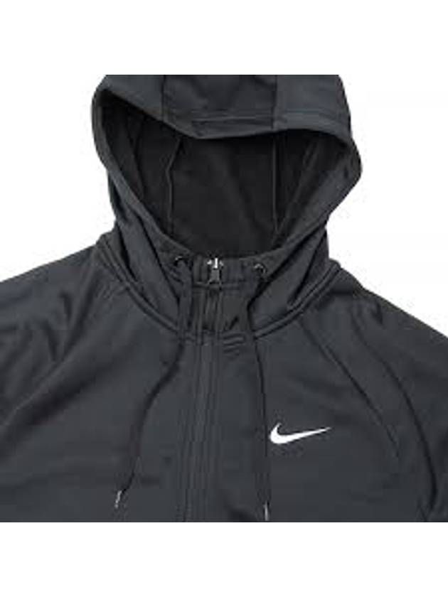 Full Zip-Up Fitness Hooded Jacket Black - NIKE - BALAAN 3