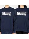 SR Running Crew Neck Sweatshirt Navy - SPORTY & RICH - BALAAN 3