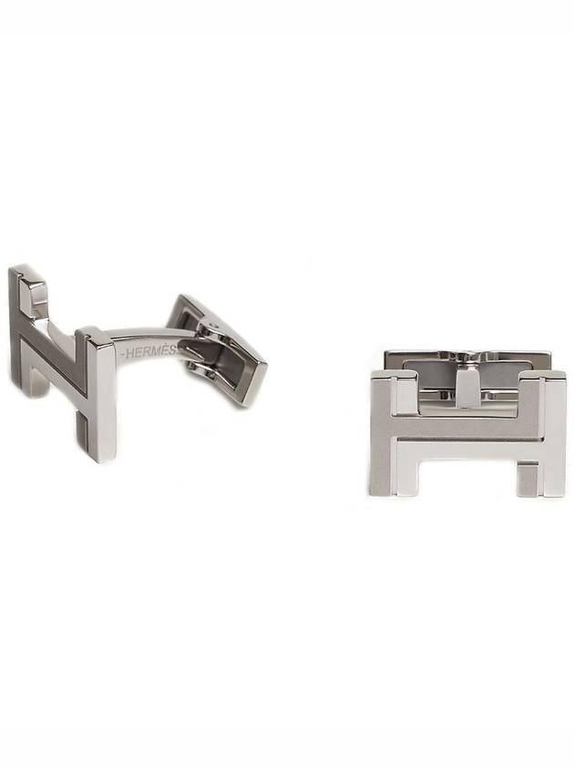 H Carr cufflinks silver - HERMES - BALAAN 1