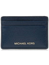 Pebble Leather Card Wallet Navy - MICHAEL KORS - BALAAN 2