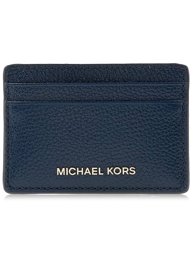 Pebble Leather Card Wallet Navy - MICHAEL KORS - BALAAN 2