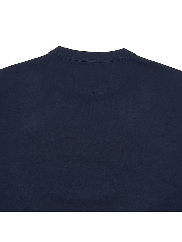 Logo Patch Cotton Sweatshirt Navy - CP COMPANY - BALAAN 8