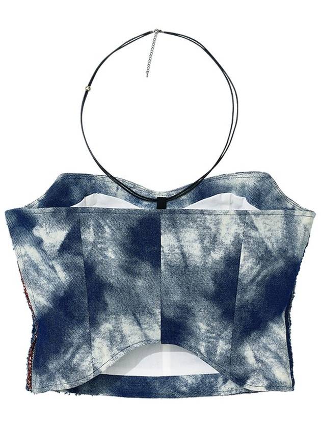 DENIM CORSET TUBE TOP DEEP BLUE - DON’T ASK MY PLAN - BALAAN 4