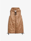 Greengi Water Repellent Hooded Padded Vest Camel - MAX MARA - BALAAN 2