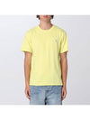 Tonal Fox Head Patch Regular Short Sleeve T-Shirt Lemon Yellow - MAISON KITSUNE - BALAAN 2