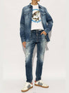 Distressed Skinny Cut Jeans Blue - DSQUARED2 - BALAAN 4