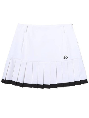 Hem point pleated skirt BLACK - 20THHOLE - BALAAN 1