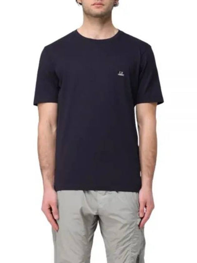 30/1 Jersey Logo Short Sleeve T-Shirt Navy - CP COMPANY - BALAAN 2