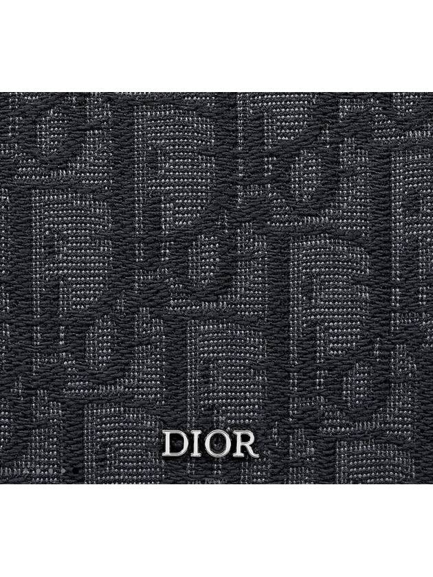 Oblique Jacquard Passport Wallet Black - DIOR - BALAAN 5