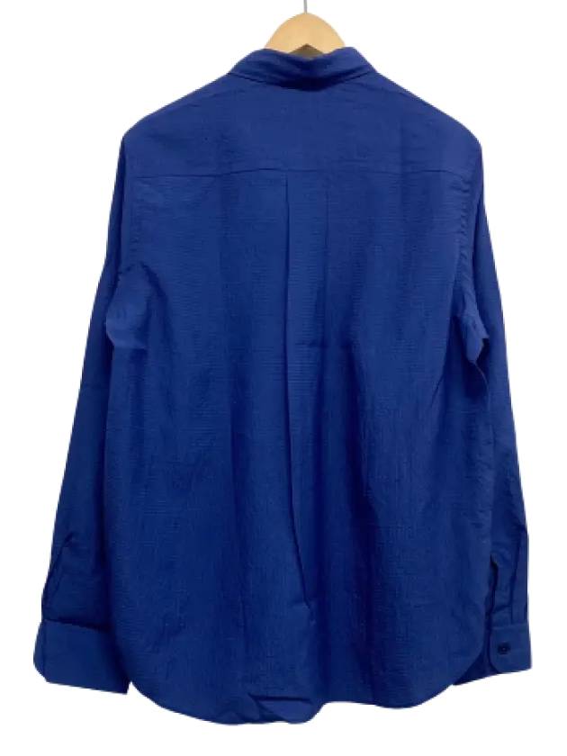 Men's Small Tiger Logo Long Sleeve Shirt Blue - KENZO - BALAAN.