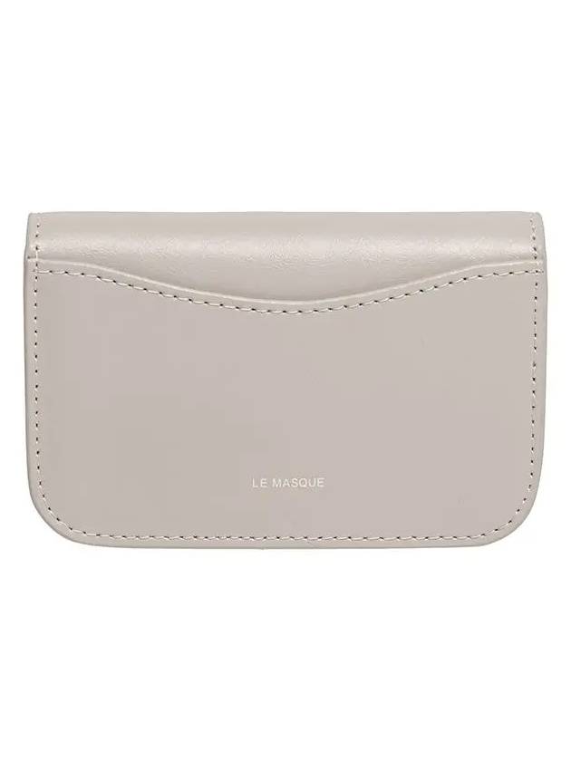 Compact Business Card Card Wallet Warm Gray - LE MASQUE - BALAAN 6