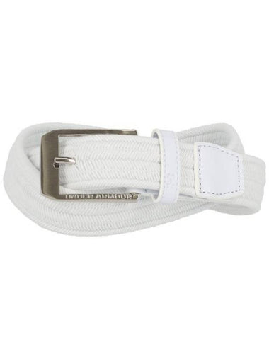 Braided Leather Belt White - UNDER ARMOUR - BALAAN 1