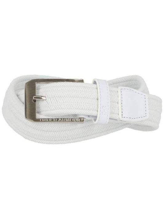 Braided Golf Leather Belt White - UNDER ARMOUR - BALAAN 1