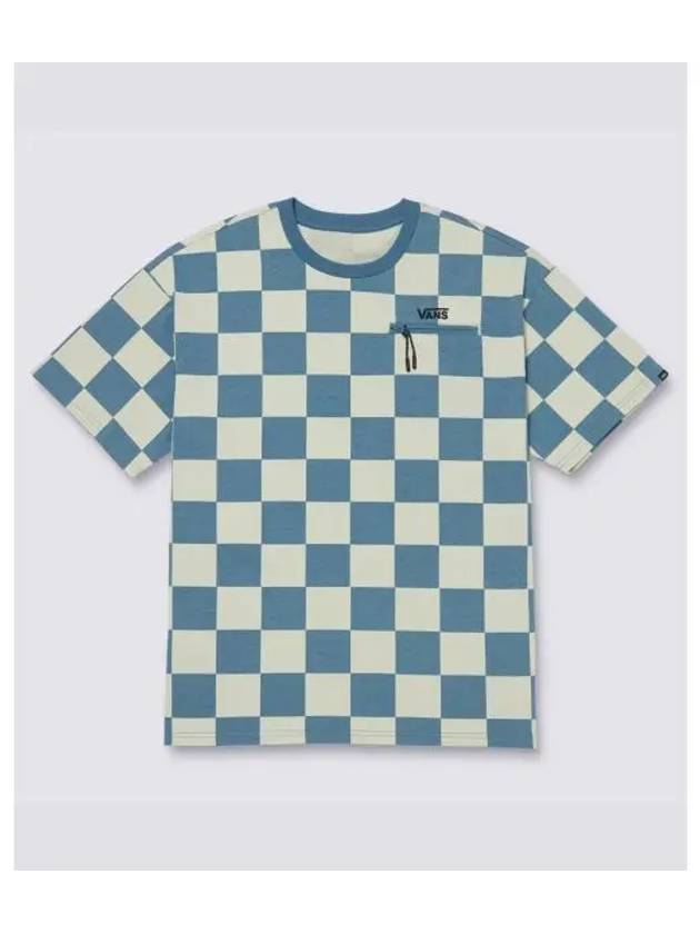 Checker Short Sleeve T-Shirt Copen Blue - VANS - BALAAN 2