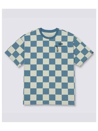 Checker Short Sleeve T-Shirt Copen Blue - VANS - BALAAN 2