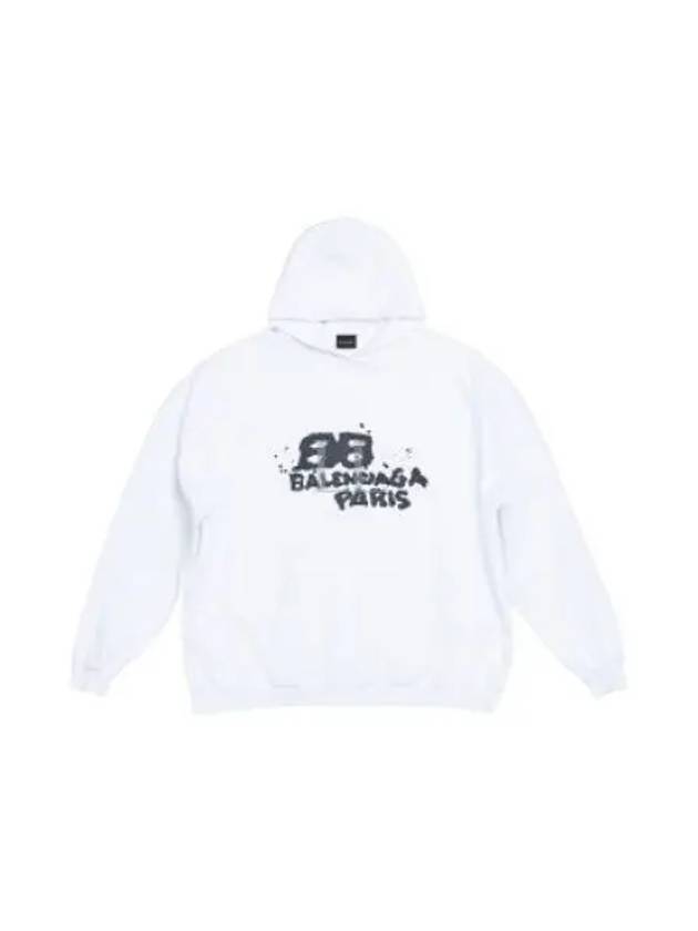 graffiti logo printing hoodie white - BALENCIAGA - BALAAN 2