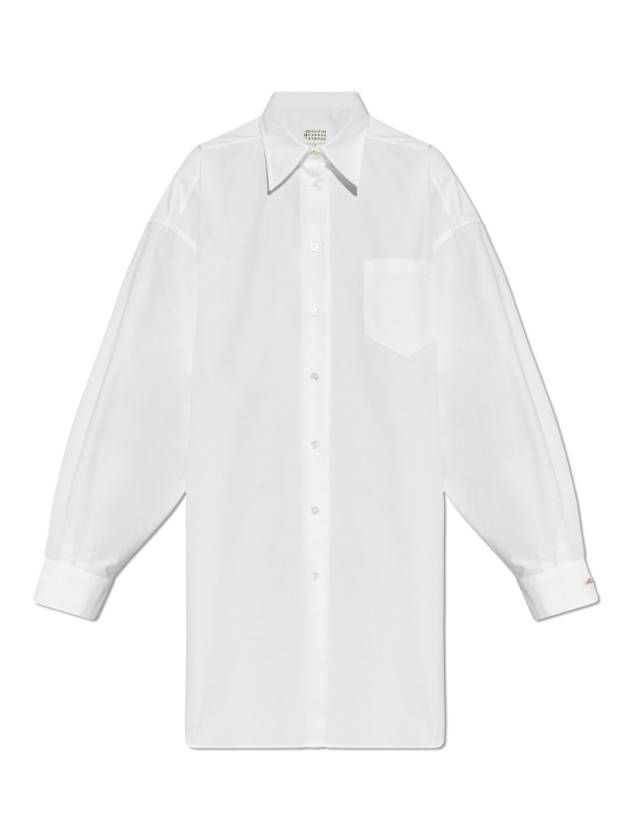 Oversized Long Sleeve Shirt Optical White - MAISON MARGIELA - BALAAN 2