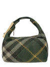 Peg Medium Check Pattern Duffel Bag Green - BURBERRY - BALAAN 2