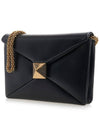 One Stud Shoulder Bag Black - VALENTINO - BALAAN 3