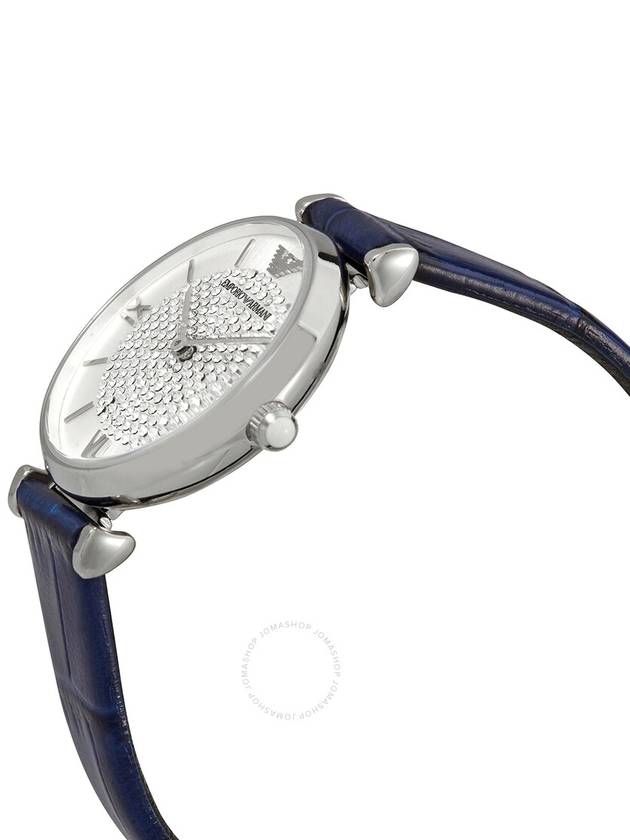 Gianni Tiva Quartz Silver Dial Watch Blue - EMPORIO ARMANI - BALAAN 3