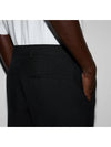 Wool blend straight pants black - GUCCI - BALAAN 8