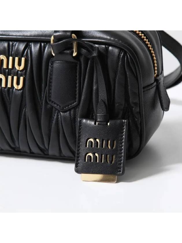 Arcadie Matelasse Nappa Leather Tote Bag Black - MIU MIU - BALAAN 7