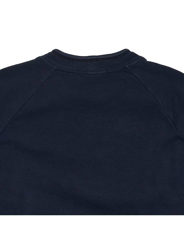 Stretch Cotton Fleece Mock Turtleneck Sweatshirt Navy - STONE ISLAND - BALAAN 8