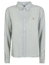 Pony Logo Long Sleeve Shirt Light Blue - POLO RALPH LAUREN - BALAAN 1